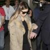 Kim Kardashian quitte un magasin Bulthaup à Los Angeles, le 23 janvier 2014.