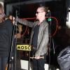 Macaulay Culkin est en concert avec son nouveau groupe "Pizza Underground" au magasin "Moscot Eyeglass" à New York, le 23 janvier 2014.