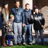 Matthew McConaughey, sa femme Camila Alves et leurs enfants Levi et Vida, visitent Rome le 26 janvier 2014.