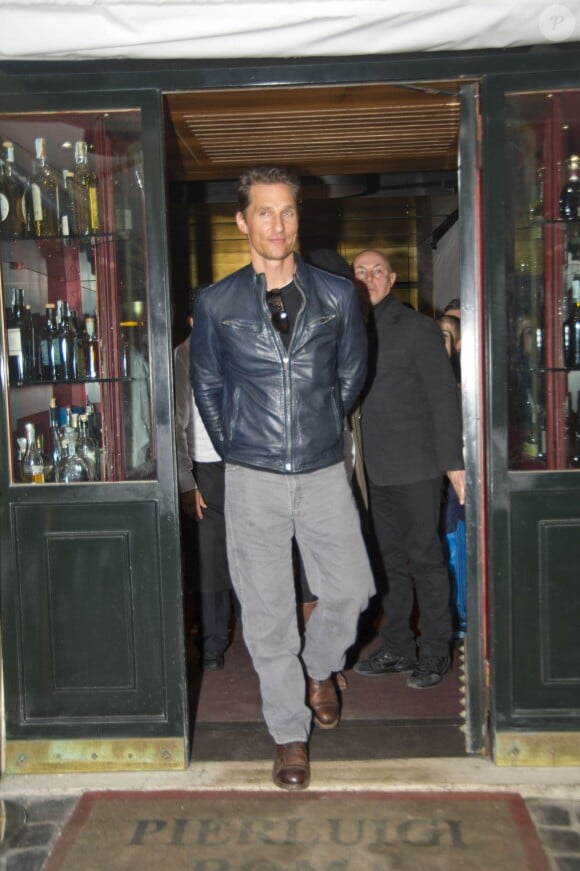 Matthew McConaughey visite Rome le 26 janvier 2014