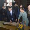 La princesse Victoria et le prince Daniel de Suède ont visité le musée de la Ruhr d'Essen le 29 janvier 2014 lors de leur visite officielle en Allemagne.