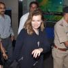 Valérie Trierweiler arrivant à l'aéroport de Chhatrapati Shivaji en Inde le 29 janvier 2014