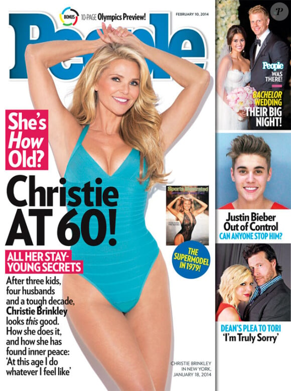 Christie Brinkley, 60 ans et ultrasexy en couverture du magazine People.