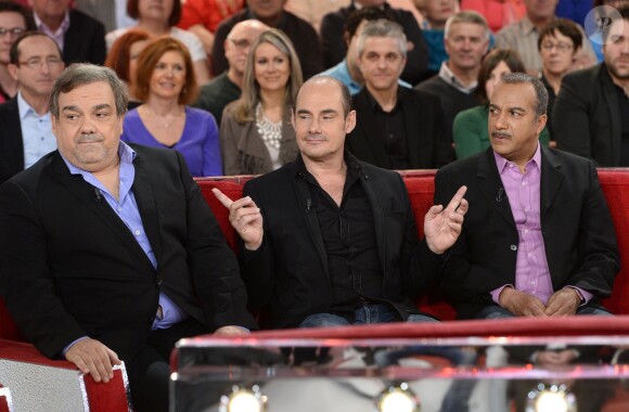 EXCLU - Didier Bourdon, Bernard Campan et Pascal Legitimus lors de l'enregistrement de l'émission Vivement Dimanche à Paris le 29 janvier 2013. L'émission sera diffusée le 2 février