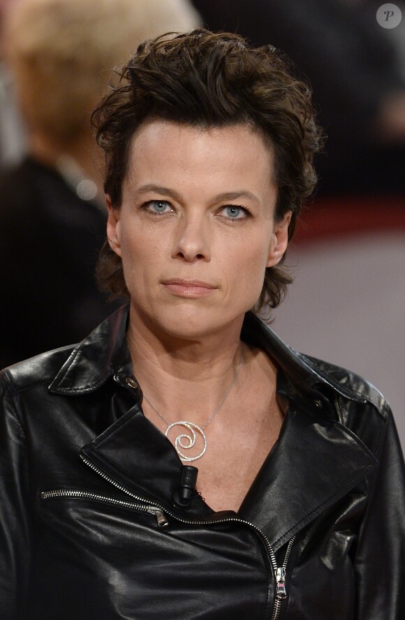 EXCLU - Anne Le Nen lors de l'enregistrement de l'émission Vivement Dimanche à Paris le 29 janvier 2013. L'émission sera diffusée le 2 février