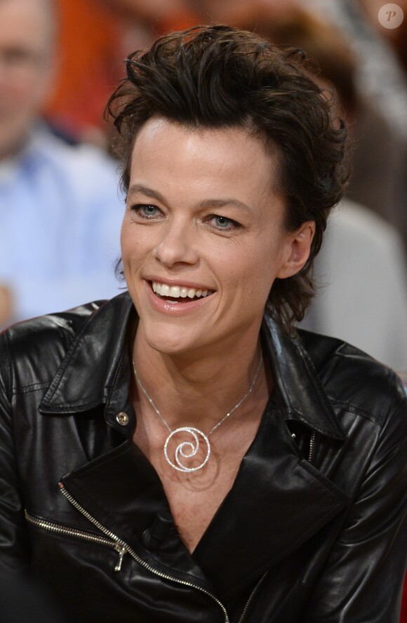 EXCLU - Anne Le Nen lors de l'enregistrement de l'émission Vivement Dimanche à Paris le 29 janvier 2013. L'émission sera diffusée le 2 février