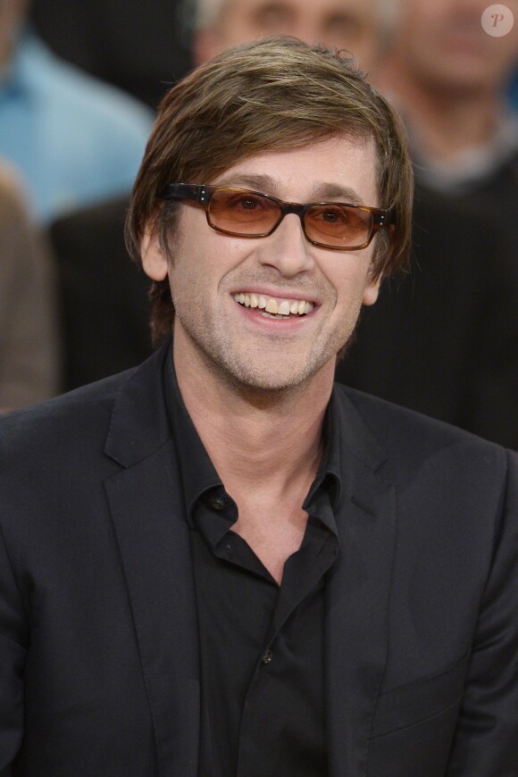 EXCLU - Thomas Dutronc lors de l'enregistrement de l'émission Vivement Dimanche à Paris le 29 janvier 2013. L'émission sera diffusée le 2 février