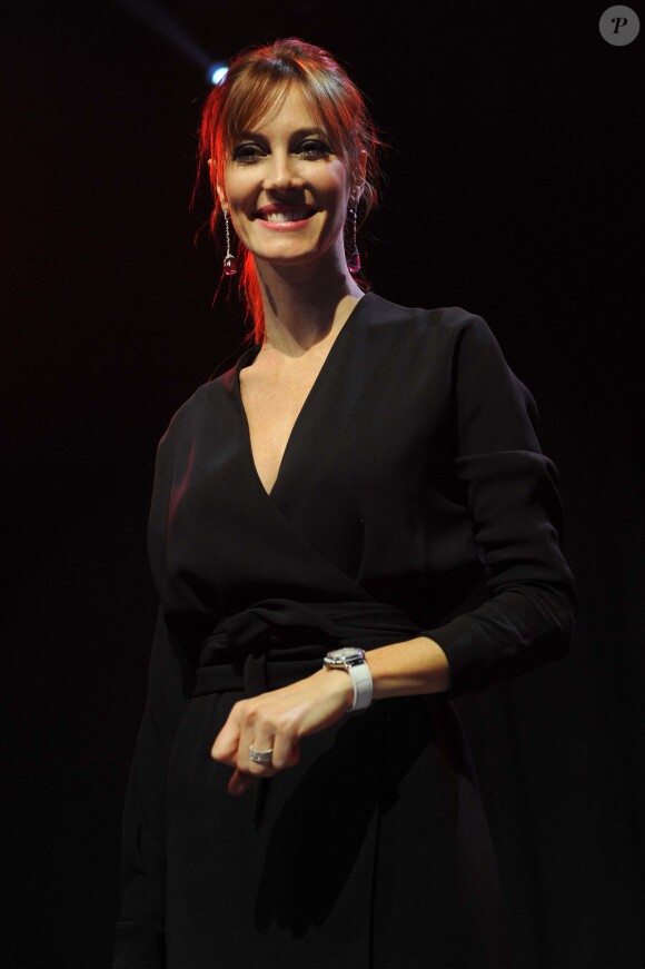 Mareva Galanter lors de la soirée de gala de la fondation Womanity à Genève le 30 janvier 2014