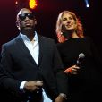 Le chanteur Mokobé et Pauline Lefèvre lors de la soirée de gala de la fondation Womanity à Genève le 30 janvier 2014