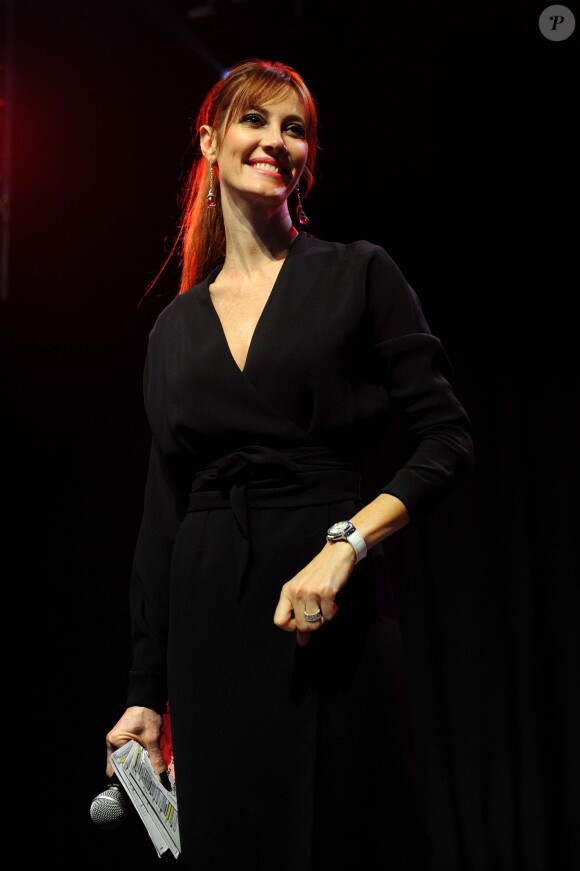 Mareva Galanter lors de la soirée de gala de la fondation Womanity à Genève le 30 janvier 2014