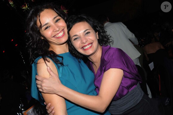 Aïda Touihri et Saïda Jawad lors de la soirée de gala de la fondation Womanity à Genève le 30 janvier 2014