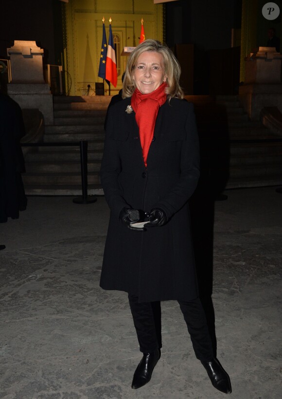 Exclusif - Claire Chazal - Nuit de Chine au Grand Palais à Paris le 27 janvier 2014.