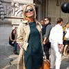 Claire Chazal - People au défilé de mode "Carven", collection prêt-à-porter printemps-été 2014, au Grand Palais à Paris. Le 26 septembre 2013.