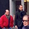 Jason Alexander et Jerry Seinfeld devant le Tom's Restaurant - janvier 2014