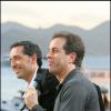 Jerry Seinfeld et Gad Elmaleh au "Grand Journal" à Cannes le 16 mai 2007. 
