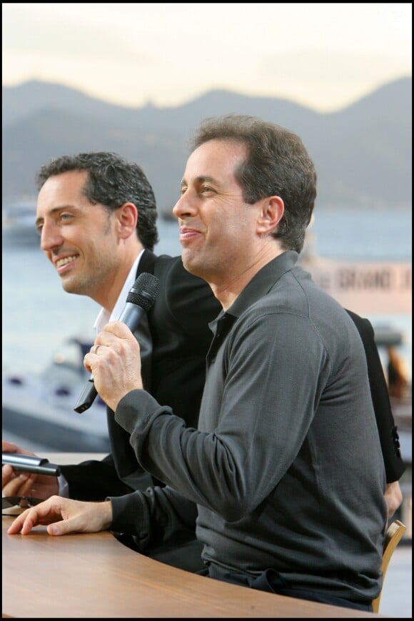 Jerry Seinfeld et Gad Elmaleh au "Grand Journal" à Cannes le 16 mai 2007. 
