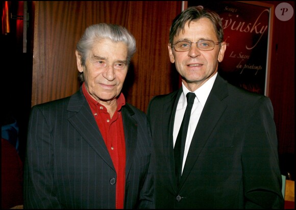 Jean Babilée et Mikhaïl Baryshnikov au 80e anniversaire de Maurice Béjart à Lausanne, le 30 décembre 2006.