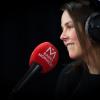 Pauline Ducruet lors de l'émission de Radio Monaco sur le Festival New Generation animée par sa mère la princesse Stéphanie le 31 Janvier 2014