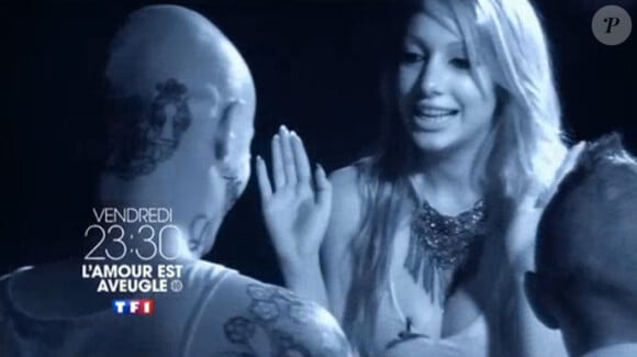 Sandrine découvre que Lorenzi a des piercings aux tétons dans L'Amour est aveugle, saison 3 - de retour sur TF1 le 7 février 2014 à 23h30