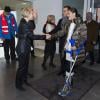 La princesse Victoria et le prince Daniel de Suède visitant le campus de l'Université d'Umea le 31 janvier 2014 dans le cadre des cérémonies pour le début de mandat d'Umea comme capitale européenne de la culture 2014.
