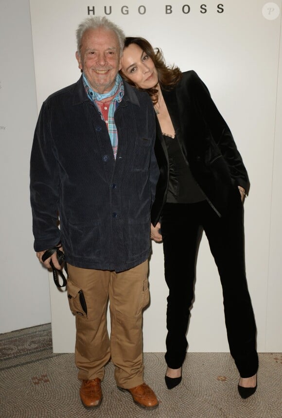 David Bailey et sa femme Catherine Dyer lors du vernissage de l'exposition Bailey's Stardust du photographe, à la National Portrait Gallery. Londres, le 3 février 2014.