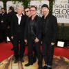 U2 aux Golden Globe Awards à Los Angeles, le 12 janvier 2014.