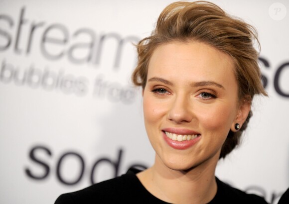 Scarlett Johansson ambassadrice de SodaStream à New York le 10 janvier 2014