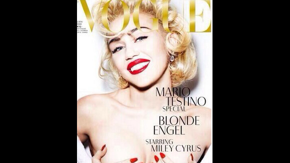 Miley Cyrus, seins nus pour Vogue : Une madone faussement angélique...