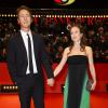 Edward Norton et sa femme Shauna Robertson lors de l'ouverture du 64e Festival International du film de Berlin le 6 février 2014.