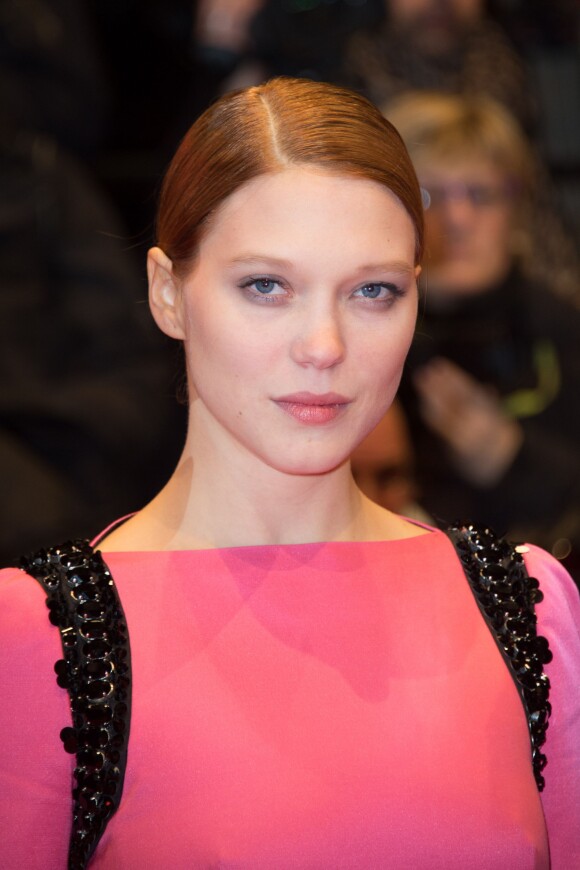 Léa Seydoux en Prada lors de l'ouverture du 64e Festival International du film de Berlin le 6 février 2014.