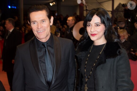 Willem Dafoe et sa femme Giada Colagrande lors de l'ouverture du 64e Festival International du film de Berlin le 6 février 2014.