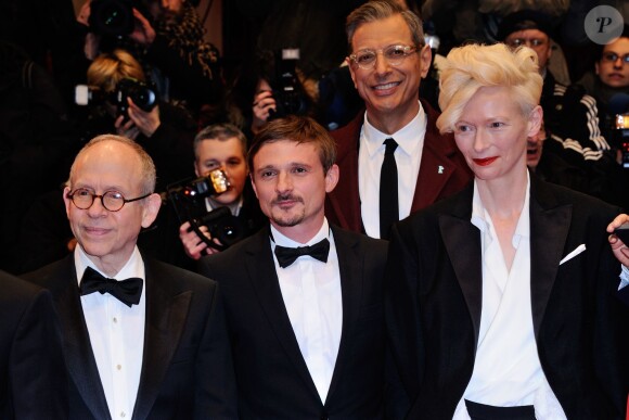 Bob Balaban, Florian Lukas, Tilda Swinton, Jeff Goldblum lors de l'ouverture du 64e Festival International du film de Berlin le 6 février 2014.