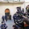 Une foule de journalistes attendaient l'infante Cristina d'Espagne au tribunal dans le cadre du scandale Noos à Palma de Majorque en Espagne le 8 février 2014.