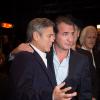 George Clooney et Jean Dujardin à Berlin le 8 février 2014 pour l'avant-première de "The Monuments Men"