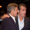 George Clooney et Jean Dujardin à Berlin le 8 février 2014 pour l'avant-première de "The Monuments Men"