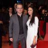 Matt Damon et sa femme Luciana Barroso à Berlin le 8 février 2014 pour l'avant-première de "The Monuments Men"