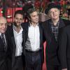 Harry Ettlinger, Grant Heslov, George Clooney et Bill Murray à Berlin le 8 février 2014 pour l'avant-première de "The Monuments Men"
