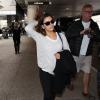 Eva Longoria arrive à Los Angeles, en provenance de Paris, le 6 février 2014.