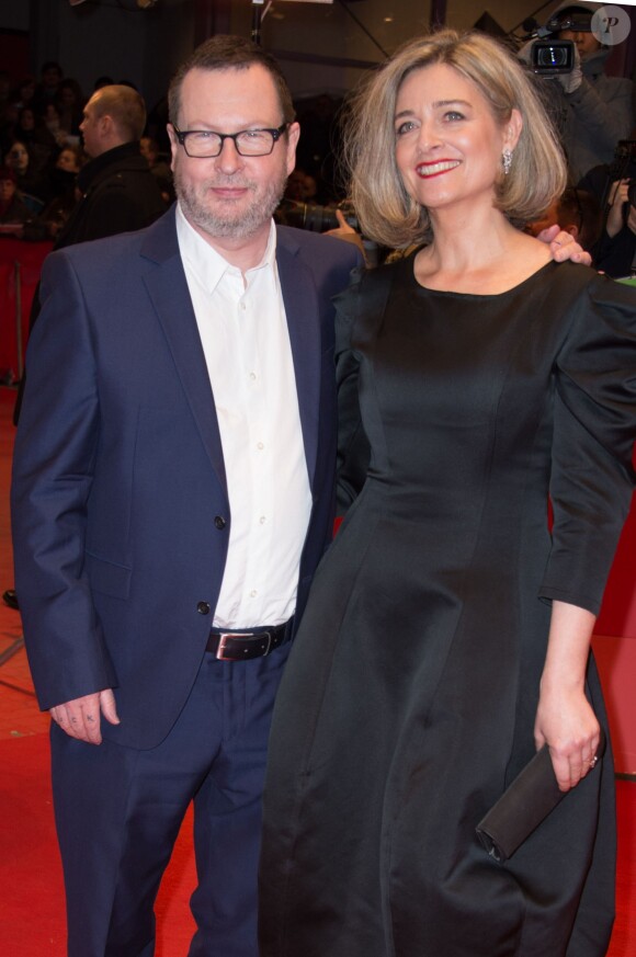 Lars von Trier et sa femme Bente lors de la présentation du film Nymphomaniac - Volume I (version non censurée), au 64e Festival International du Film de Berlin, le 9 février 2014.