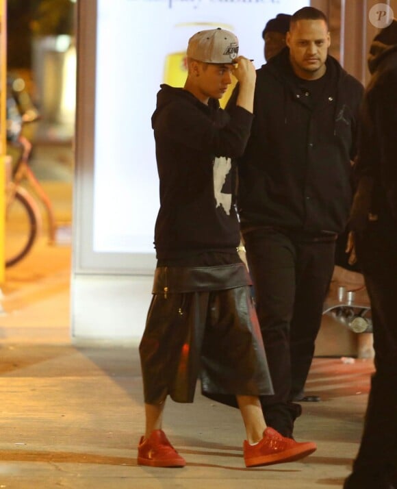 Exclusif - Justin Bieber dans les rues de Miami, le 22 janvier 2014, quelques heures avant son arrestation.