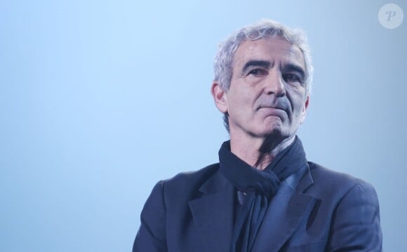 Raymond Domenech a pris part à la 2e édition de la "Nuit de la déprime" à l'Olympia, à Paris, le 10 février 2014.