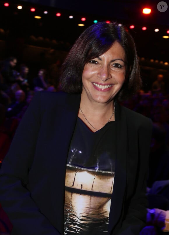 Anne Hidalgo à la 2e édition de la "Nuit de la déprime" à l'Olympia, à Paris, le 10 février 2014.