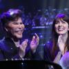 Grichka Bogdanoff et Nolwenn Leroy à la 2e édition de la "Nuit de la déprime" à l'Olympia, à Paris, le 10 février 2014.