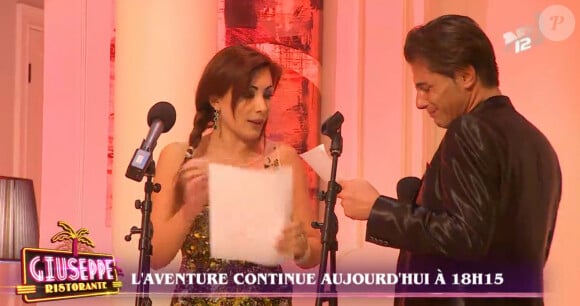 Giuseppe en larmes le jour de son anniversaire, en pensant à ses enfants dans "Giuseppe Ristorante, une affaire de famille". Le 11 février 2014.