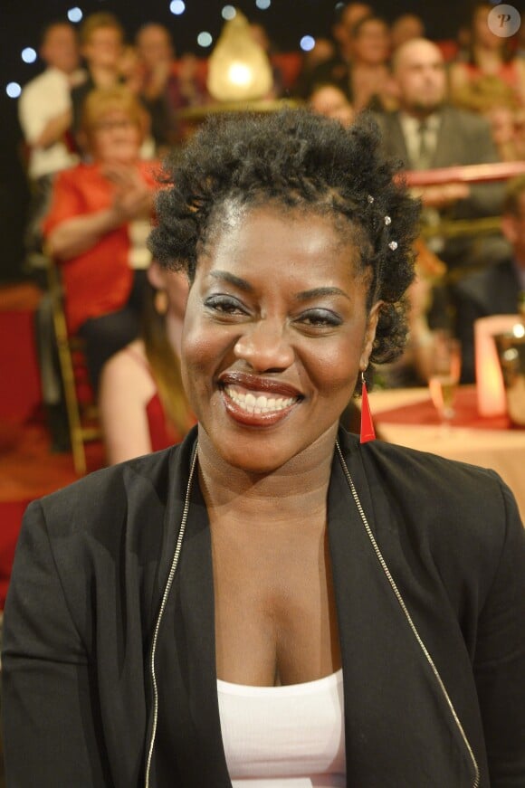 Exclusif - Claudia Tagbo - Enregistrement de l'émission "Le Plus Grand cabaret du monde" à Paris le 11 février 2014. Diffusion le 29 mars 2014.