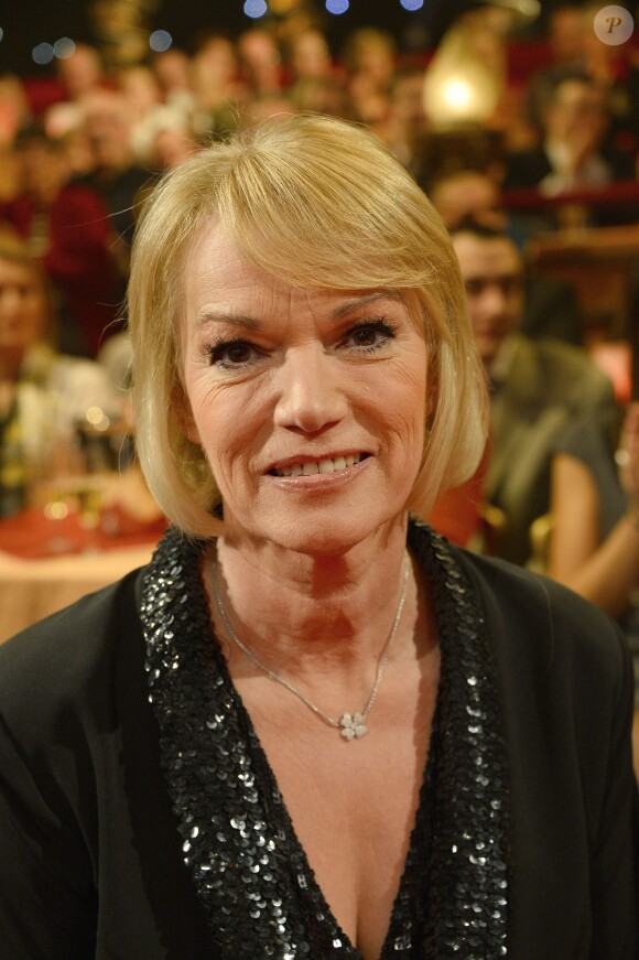 Exclusif - Brigitte Lahaie - Enregistrement de l'émission "Le Plus Grand cabaret du monde" à Paris le 11 février 2014. Diffusion le 29 mars 2014.