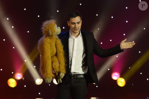 Exclusif - Jeff Panacloc - Enregistrement de l'émission "Le Plus Grand cabaret du monde" à Paris le 11 février 2014. Diffusion le 29 mars 2014.
