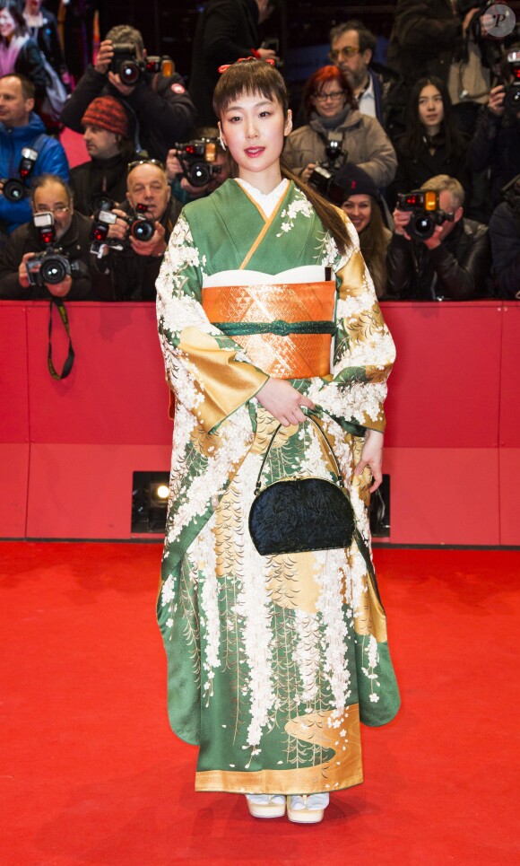 Haru Kuroki lors de la cérémonie de clôture du 64e festival international du film de Berlin, La Berlinale, le 15 février 2014.