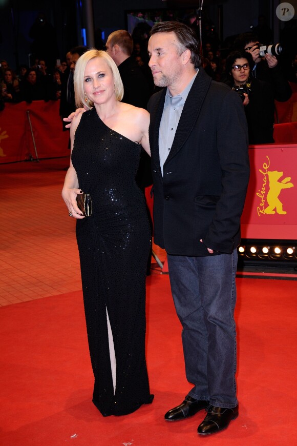 Patricia Arquette et Richard Linklater lors de la cérémonie de clôture du 64e festival international du film de Berlin, La Berlinale, le 15 février 2014.