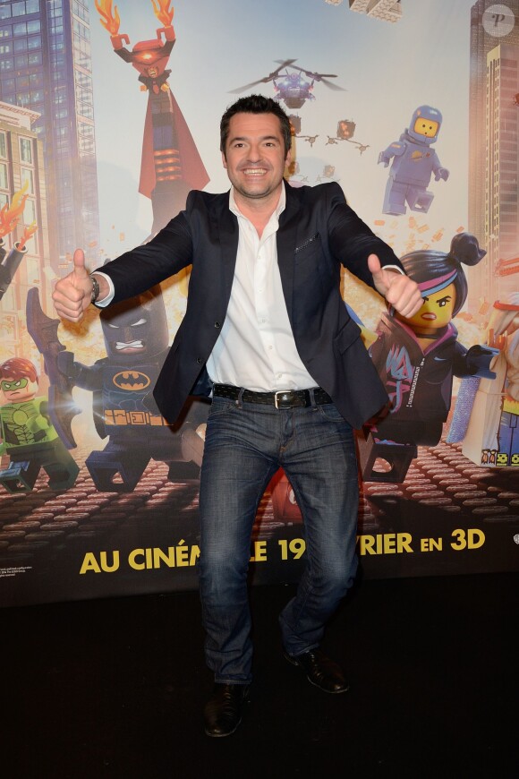 Arnaud Ducret lors de l'avant-première du film La Grande Aventure Lego au cinéma Gaumont Opéra à Paris, le 16 février 2014